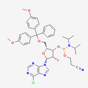 molecular formula C40H45ClFN6O6P B12383742 DMT-2'-F-6-chloro-dA phosphoramidite 