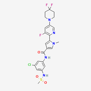 molecular formula C23H23ClF3N5O3S B12383744 Dhx9-IN-11 