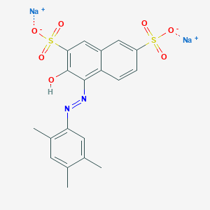 molecular formula C19H16N2Na2O7S2 B12383762 disodium;3-hydroxy-4-[(2,4,5-trimethylphenyl)diazenyl]naphthalene-2,7-disulfonate 