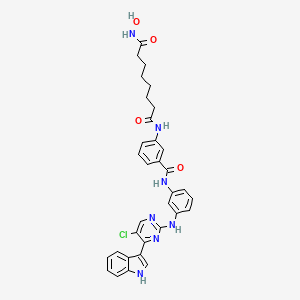 molecular formula C33H32ClN7O4 B12383794 Hdac1/cdk7-IN-1 