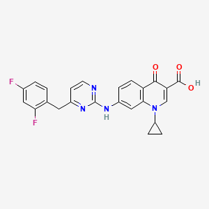 molecular formula C24H18F2N4O3 B12383817 Anti-MRSA agent 11 