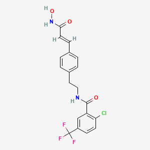 molecular formula C19H16ClF3N2O3 B12383832 Dnmt/hdac-IN-1 