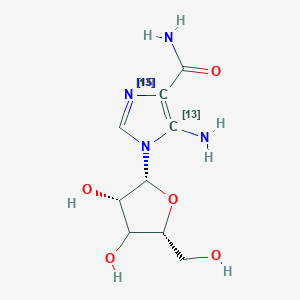 molecular formula C9H14N4O5 B12383837 Aicar-13C2,15N 