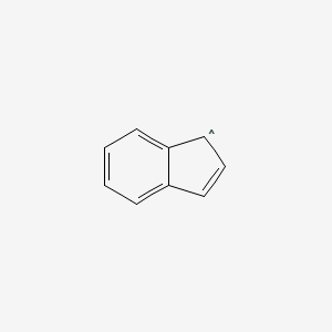 molecular formula C9H7 B1238384 1H-Indene-1-ylradical 