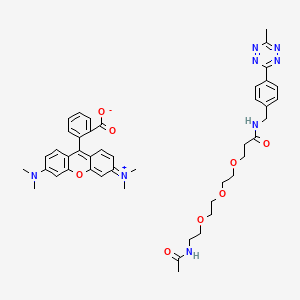 molecular formula C45H52N8O8 B12383860 TAMRA-PEG3-Me-Tet 