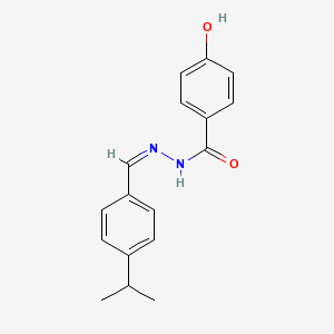 (E)-4-hydroxy-N'-(4-isopropylbenzylidene)benzohydrazide