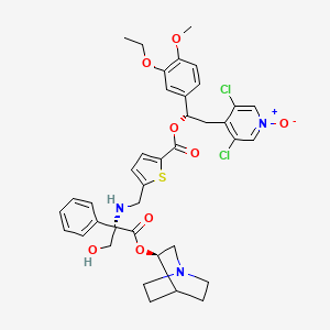 molecular formula C38H41Cl2N3O8S B12383901 M3/PDE4 modulator-1 