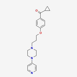 molecular formula C22H27N3O2 B12383925 H3R antagonist KSK67 