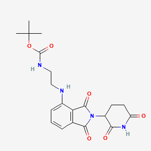 molecular formula C20H24N4O6 B12383939 tert-butyl N-[2-[[2-(2,6-dioxopiperidin-3-yl)-1,3-dioxoisoindol-4-yl]amino]ethyl]carbamate 