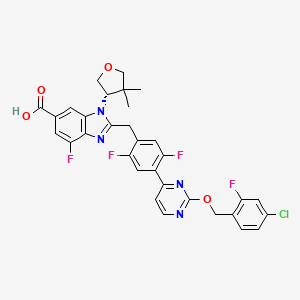 molecular formula C32H25ClF4N4O4 B12383953 GLP-1R agonist 18 