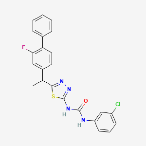 molecular formula C23H18ClFN4OS B12383956 Tyrosinase-IN-13 