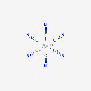 molecular formula C6MoN6-4 B1238396 六氰合钼(II)酸盐 