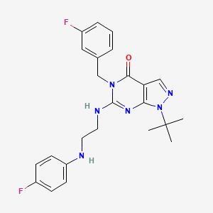 molecular formula C24H26F2N6O B12383991 Pde1-IN-6 