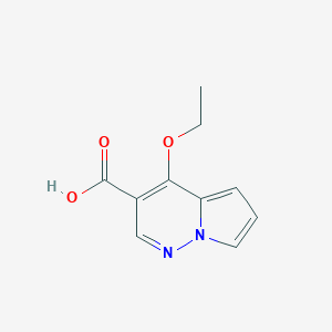 B123840 4-Ethoxypyrrolo[1,2-b]pyridazine-3-carboxylic acid CAS No. 156335-40-9