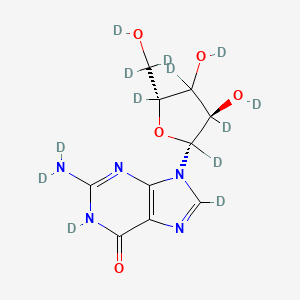 molecular formula C10H13N5O5 B12384003 Guanosine-d13 