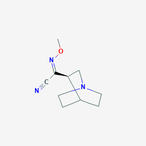 (3E,3R)-N-methoxy-1-azabicyclo[2.2.2]octane-3-carboximidoyl cyanide