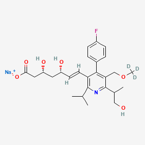 molecular formula C26H33FNNaO6 B12384010 Hydroxycerivastatin-d3 (sodium) 