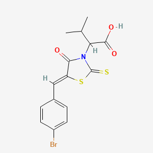 5-(p-Bromobenzylidine)-alpha-isopropyl-4-oxo-2-thioxo-3-thiozolidineacetic Acid