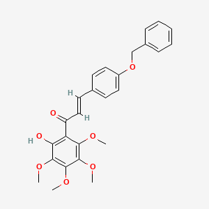 molecular formula C26H26O7 B1238404 4-Benzyloxy-2'-hydroxy-3',4',5',6'-tetramethoxychalcone 