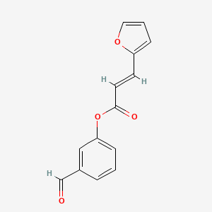 (3-formylphenyl) (E)-3-(furan-2-yl)prop-2-enoate