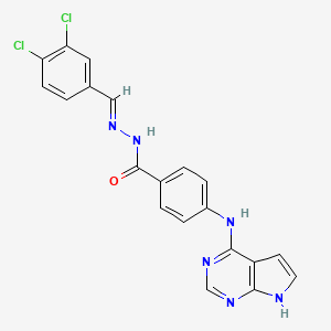 molecular formula C20H14Cl2N6O B12384055 Multi-target kinase inhibitor 2 