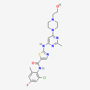 molecular formula C22H25ClFN7O2S B12384067 Dasatinib analog-1 