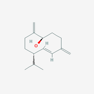 molecular formula C15H24O B12384088 5-cyclodecen-1-ol, 4,10-bis(methylene)-7-(1-methylethyl)-, (1R,5E,7S)- 