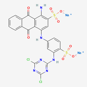 molecular formula C23H12Cl2N6Na2O8S2 B12384089 Reactive Blue 4 (sodium) 