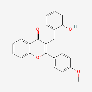 molecular formula C23H18O4 B12384093 FGFR1 inhibitor-11 