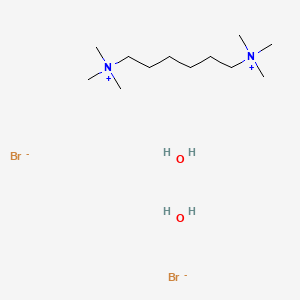 molecular formula C12H34Br2N2O2 B1238411 Hexamethonium bromide dihydrate CAS No. 5187-74-6