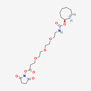 molecular formula C22H34N2O9 B12384110 (S,E)-TCO2-PEG3-NHS ester 