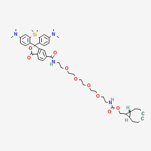 molecular formula C48H62N4O9Si B12384127 SiR-PEG4-BCN 