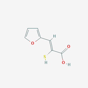 molecular formula C7H6O3S B1238414 2-Mercapto-3-furan-2-ylpropenoic acid CAS No. 55927-33-8