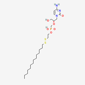 molecular formula C24H46N3O6PS2 B12384168 Antiviral agent 33 