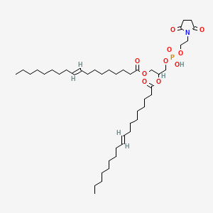 [3-[2-(2,5-dioxopyrrolidin-1-yl)ethoxy-hydroxyphosphoryl]oxy-2-[(E)-octadec-9-enoyl]oxypropyl] (E)-octadec-9-enoate