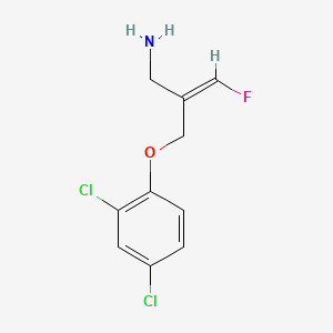 molecular formula C10H10Cl2FNO B1238418 2-(2,4-Dichlorophenoxy)methyl-3-fluoroallylamine CAS No. 100496-46-6