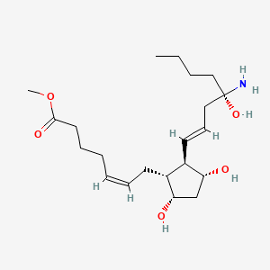 molecular formula C21H37NO5 B1238420 16-Aminoprostaglandin F2alpha methyl ester CAS No. 84121-11-9