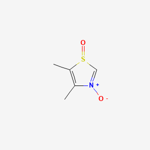 molecular formula C5H7NO2S B1238421 4,5-Dimethylthiazole-N-oxide-S-oxide 