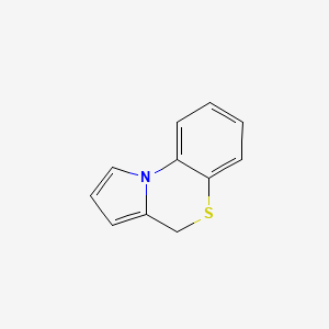 molecular formula C11H9NS B1238423 4H-Pyrrolo(2,1-c)(1,4)benzothiazine CAS No. 43153-80-6