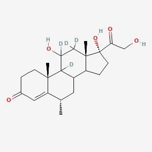 molecular formula C22H32O5 B12384236 6-Alpha-Methyl-Cortisol-d4 