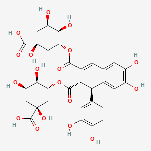 molecular formula C32H34O18 B12384260 Dichlorogelignate 