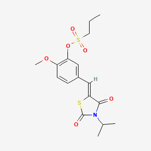 molecular formula C17H21NO6S2 B12384313 CB2 receptor antagonist 2 