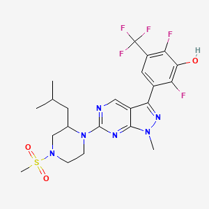 molecular formula C22H25F5N6O3S B12384330 Hsd17B13-IN-26 