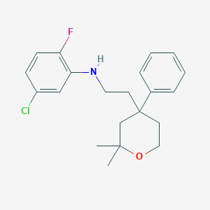 molecular formula C21H25ClFNO B12384361 Icmt-IN-15 