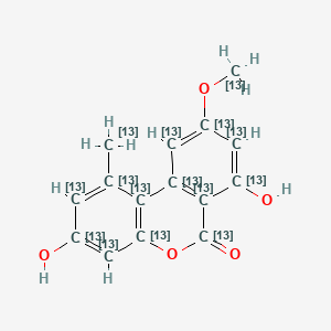 molecular formula C15H12O5 B12384377 Alternariol, methyl ether-13C15 