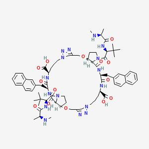 molecular formula C72H96N16O14 B12384395 XIAP BIR2/BIR2-3 inhibitor-1 