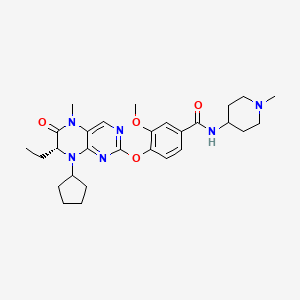 molecular formula C28H38N6O4 B12384405 BRD4 Inhibitor-30 