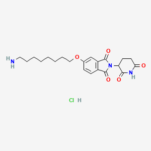 molecular formula C21H28ClN3O5 B12384448 Thalidomide-5-O-C8-NH2 (hydrochloride) 