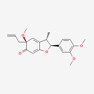 molecular formula C21H24O5 B12384463 Benzylbenzofuran derivative-1 