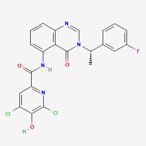 molecular formula C22H15Cl2FN4O3 B12384468 Hsd17B13-IN-24 